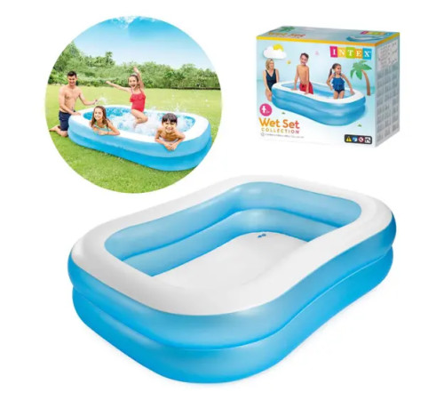 Басейн надувний дитячий SWIM CENTER Intex 57180 203x152x48 см Басейн надувний дитячий SWIM CENTER Intex 57180 203x152x48 см