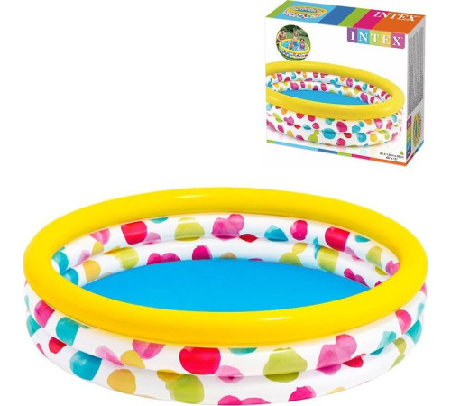 Басейн надувний дитячий Cool Dots Intex 58449 168х168х38 см Басейн надувний дитячий Cool Dots Intex 58449 168х168х38 см