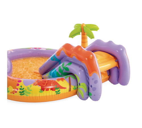 Надувний ігровий майданчик Dino Park Intex 56139 201х157х69 см Надувний ігровий майданчик Dino Park Intex 56139 201х157х69 см