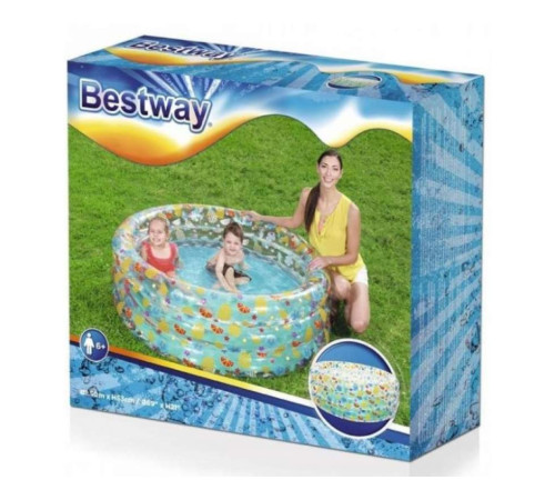 Басейн надувний дитячий Тропічні фрукти Bestway 51045 150x53 см Басейн надувний дитячий Тропічні фрукти Bestway 51045 150x53 см