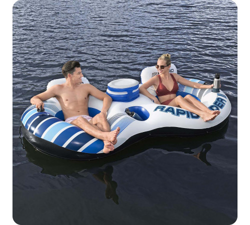 Крісло надувне для плавання Bestway 43113 Rapid Rider 240 x 122 x 50 см Крісло надувне для плавання Bestway 43113 Rapid Rider 240 x 122 x 50 см