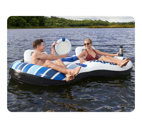 Крісло надувне для плавання Bestway 43113 Rapid Rider 240 x 122 x 50 см Крісло надувне для плавання Bestway 43113 Rapid Rider 240 x 122 x 50 см