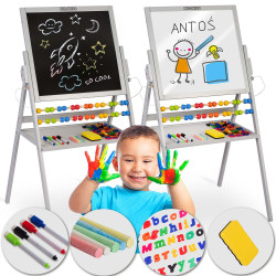  Крейдяна дошка магнітна поворотна Ricokids сіра