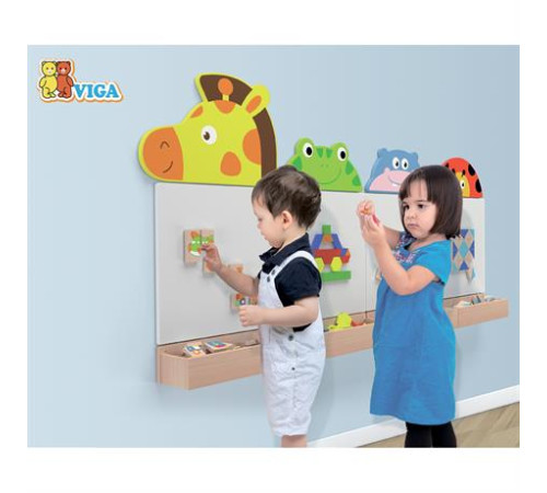 Магнітний танграм для дошок Viga Toys 35 ел. (50643FSC)