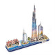 3D пазл CubicFun City Line з LED-підсвіткою Дубай (L523h)