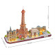 3D пазл CubicFun City Line з LED-підсвіткою Париж (L525h)