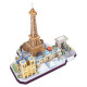 3D пазл CubicFun City Line Париж (MC254h)