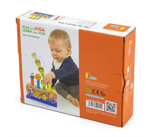 Дерев'яний сортер Viga Toys Веселий ковчег (50041)