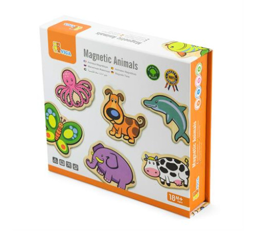 Набір магнітів Viga Toys Звірята 20 шт. (58923N)