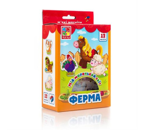 Набір магнітів Vladi Toys Мій маленький світ Ферма (VT3106-09)