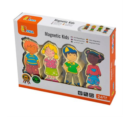 Набір магнітних фігурок Viga Toys Діти (59699VG)