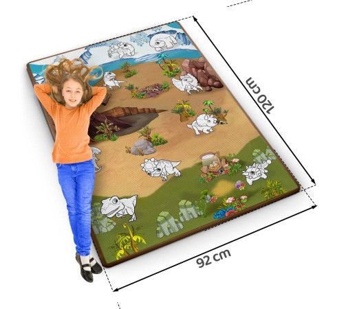 Килимок для розфарбовування 120 x 90 x 0,3 см Ricokids