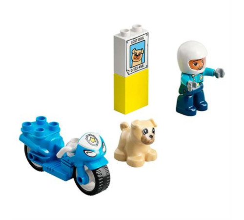 Конструктор LEGO DUPLO Rescue Поліцейський мотоцикл 5 ел. (10967)