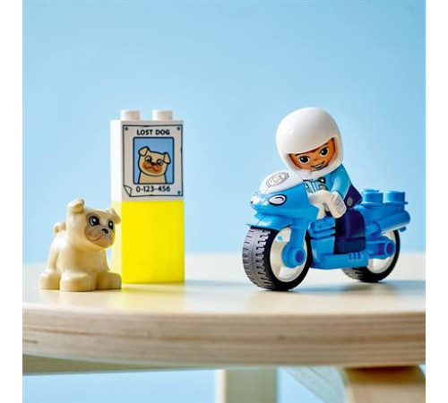 Конструктор LEGO DUPLO Rescue Поліцейський мотоцикл 5 ел. (10967)