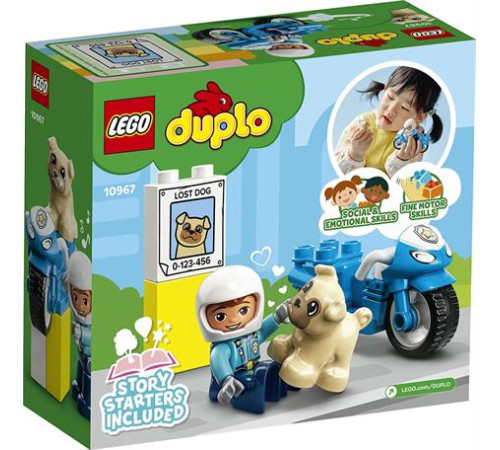 Конструктор LEGO DUPLO Rescue Поліцейський мотоцикл 5 ел. (10967)