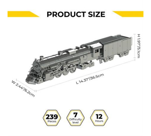 Колекційна модель-конструктор Metal Time Polar Steel Полярний експрес механічний (MT052ST)