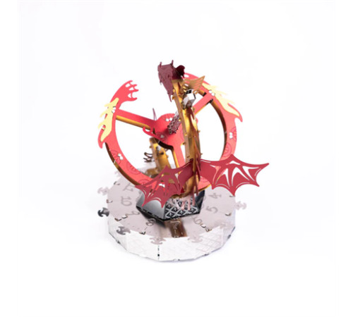 Колекційна модель-конструктор Metal Time Sun Chaser Dragon Stand Clock Сонячний годинник (MT025)