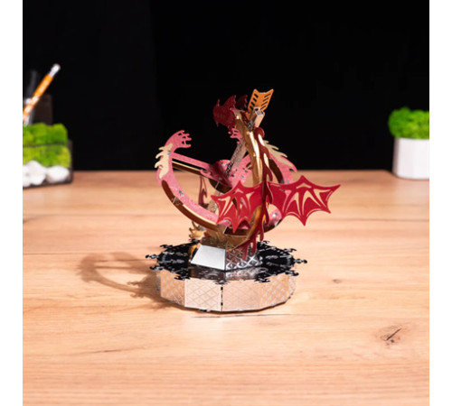 Колекційна модель-конструктор Metal Time Sun Chaser Dragon Stand Clock Сонячний годинник (MT025)