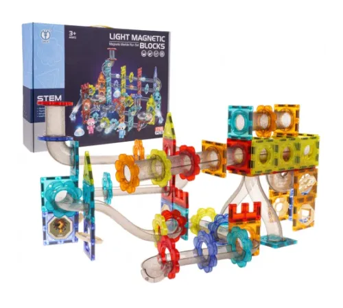 Дитячий конструктор магнітний Luminous Ball Magnetic Bricks 176 ел.