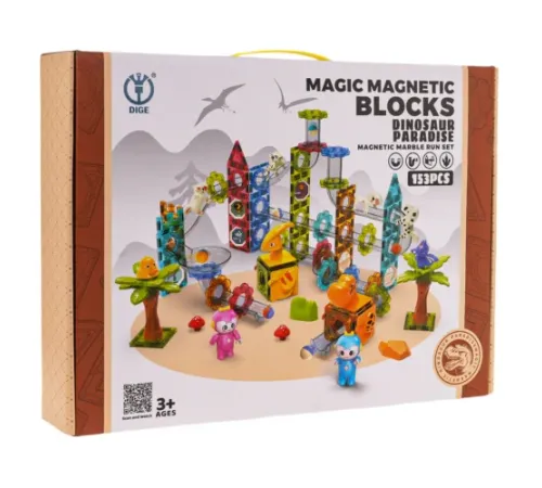 Дитячий конструктор магнітний ZOO Ball Set 153 ел.