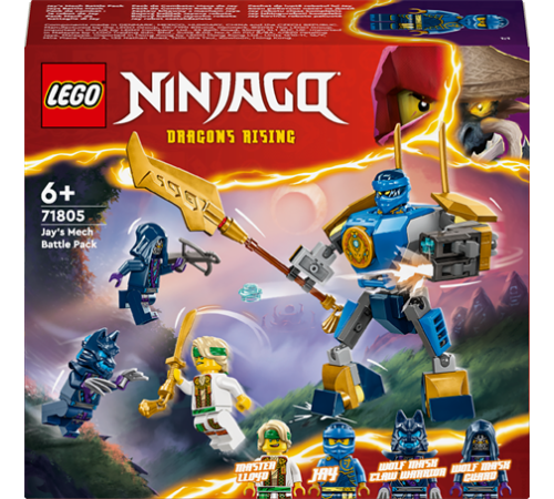 Конструктор LEGO NINJAGO Бойовий набір робота Джея 78 деталей (71805) Конструктор LEGO NINJAGO Бойовий набір робота Джея 78 деталей (71805)