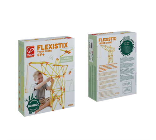 Конструктор Hape Flexistix Кран 94 ел. бамбуковий (E5562)