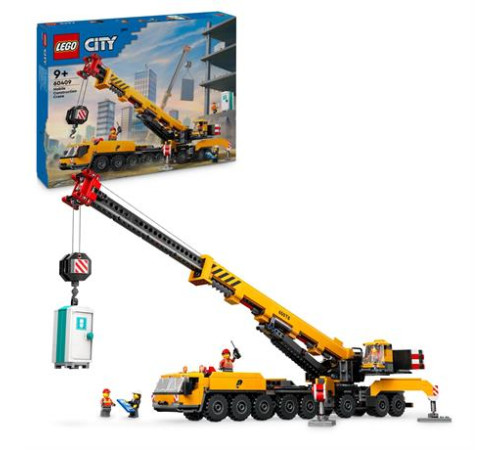 Конструктор LEGO City Жовтий пересувний будівельний кран 1116 ел. (60409)