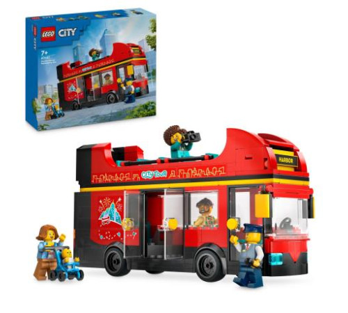 Конструктор LEGO City Червоний двоповерховий екскурсійний автобус 384 ел. (60407) Конструктор LEGO City Червоний двоповерховий екскурсійний автобус 384 ел. (60407)