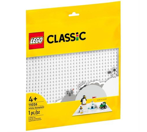 Конструктор LEGO Classic Базова пластина білого кольору (11026)