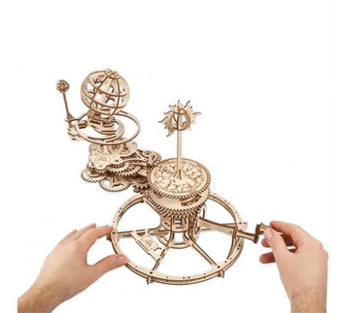 Дерев'яний механічний 3D конструктор Ugears Механічний Телурій (70167)