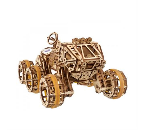 Дерев'яний механічний 3D конструктор Ugears Пілотований марсохід (70206)