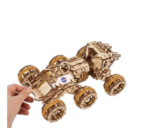 Дерев'яний механічний 3D конструктор Ugears Пілотований марсохід (70206)