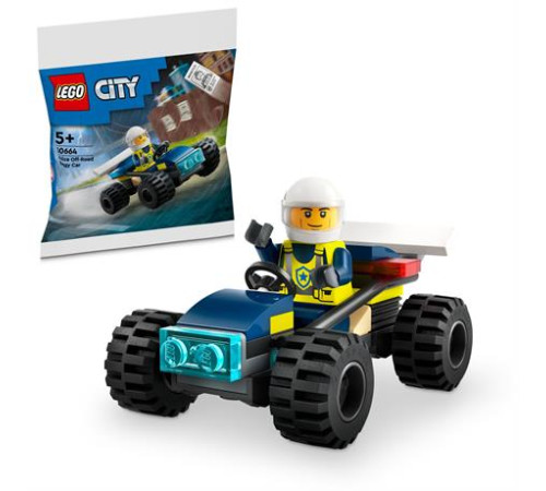 Конструктор LEGO City Поліцейський багі для бездоріжжя 35 деталей (30664) Конструктор LEGO City Поліцейський багі для бездоріжжя 35 деталей (30664)