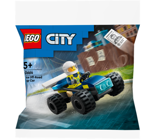 Конструктор LEGO City Поліцейський багі для бездоріжжя 35 деталей (30664) Конструктор LEGO City Поліцейський багі для бездоріжжя 35 деталей (30664)