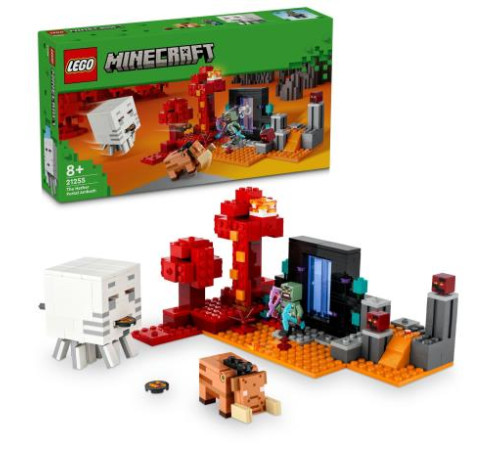 Конструктор LEGO Minecraft Засідка біля порталу в Нижній світ 352 ел. (21255) Конструктор LEGO Minecraft Засідка біля порталу в Нижній світ 352 ел. (21255)