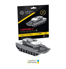 Колекційна модель-конструктор Metal Time Leopard 2 Tank Танк Леопард 2 (MT079)