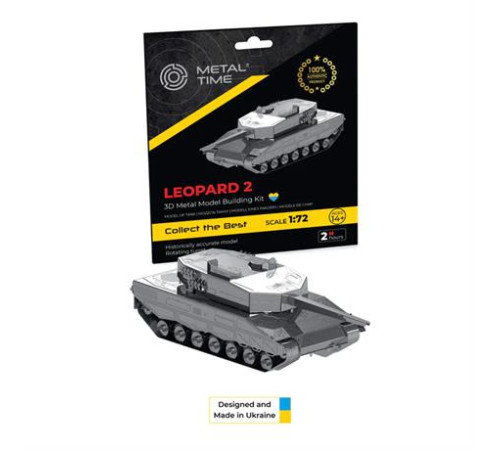 Колекційна модель-конструктор Metal Time Leopard 2 Tank Танк Леопард 2 (MT079)