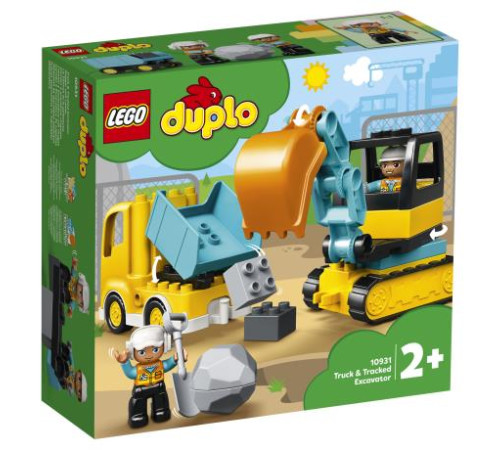 Конструктор LEGO DUPLO Вантажівка та гусеничний екскаватор 20 ел. (10931) Конструктор LEGO DUPLO Вантажівка та гусеничний екскаватор 20 ел. (10931)