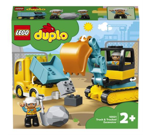 Конструктор LEGO DUPLO Вантажівка та гусеничний екскаватор 20 ел. (10931) Конструктор LEGO DUPLO Вантажівка та гусеничний екскаватор 20 ел. (10931)