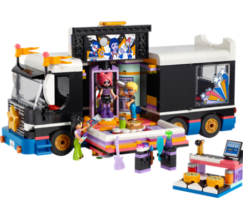 Конструктор LEGO Friends Автобус для музичного туру попзірки 845 ел. (42619)