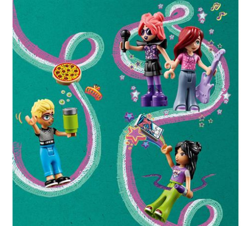 Конструктор LEGO Friends Автобус для музичного туру попзірки 845 ел. (42619)