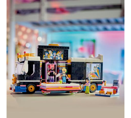 Конструктор LEGO Friends Автобус для музичного туру попзірки 845 ел. (42619)