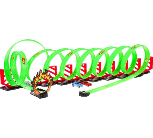 Дитяча екстремальна гоночна траса 3+ петлі 360 градусів + 2 ралійні машини + Конструктори 36 шт.