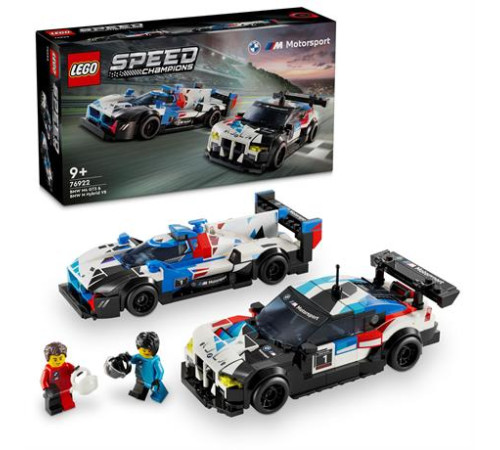 Конструктор LEGO Speed Champions Автомобілі для перегонів BMW M4 GT3 і BMW M Hybrid V8 676 ел. (76922)