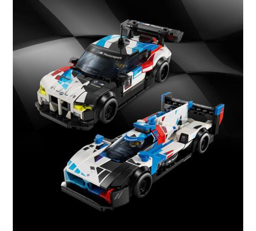 Конструктор LEGO Speed Champions Автомобілі для перегонів BMW M4 GT3 і BMW M Hybrid V8 676 ел. (76922)