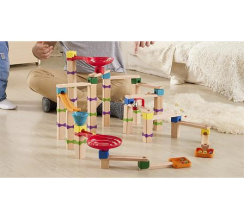 Конструктор-лабіринт Hape Marble Run Трюки та повороти 129 ел. (E1100)