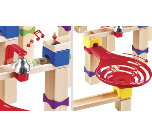 Конструктор-лабіринт Hape Marble Run Трюки та повороти 129 ел. (E1100)