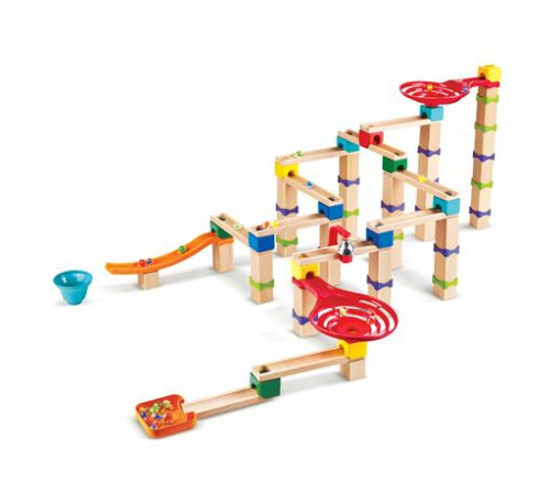 Конструктор-лабіринт Hape Marble Run Трюки та повороти 129 ел. (E1100)