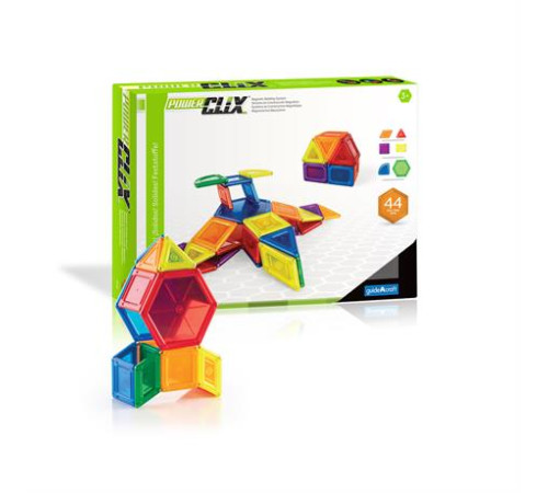 Магнітний конструктор Guidecraft PowerClix Solids, 44 ел. (G9421) Магнітний конструктор Guidecraft PowerClix Solids, 44 ел. (G9421)