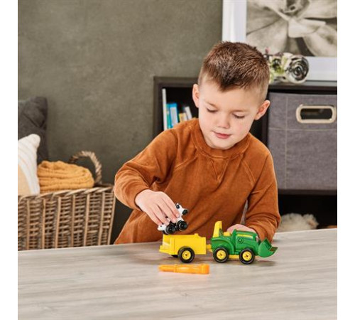 Конструктор John Deere Kids Трактор із ковшем і причепом (47209)